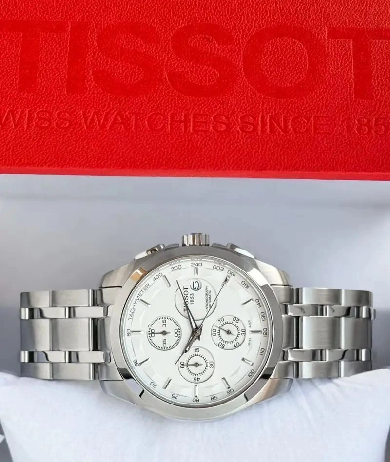 Tissot 1853 Chronograph Silver White Dial 1