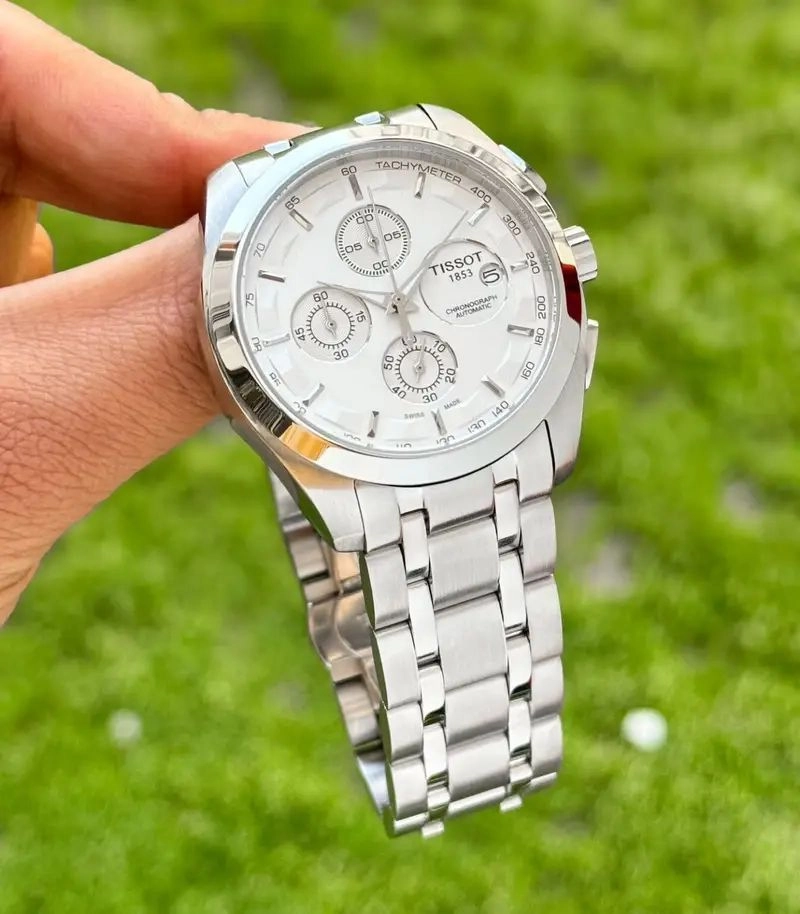 Tissot 1853 Chronograph Silver White Dial 2
