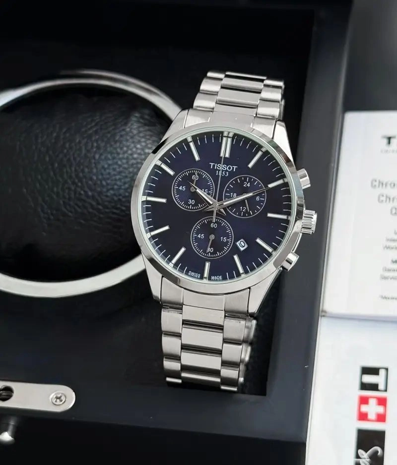 Tissot 1853 Silver Blue Dial Chronograph 1