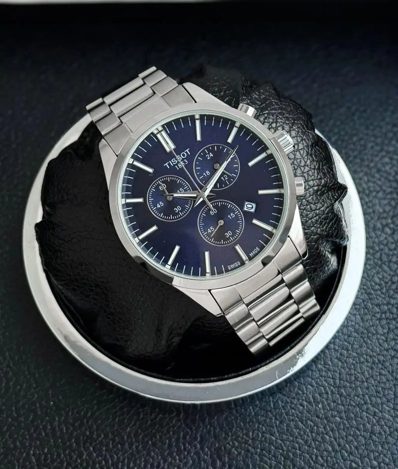 Tissot 1853 Silver Blue Dial Chronograph 5