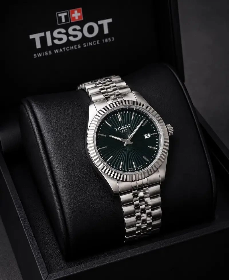 Tissot 1853 Silver Green Dial Classic 4