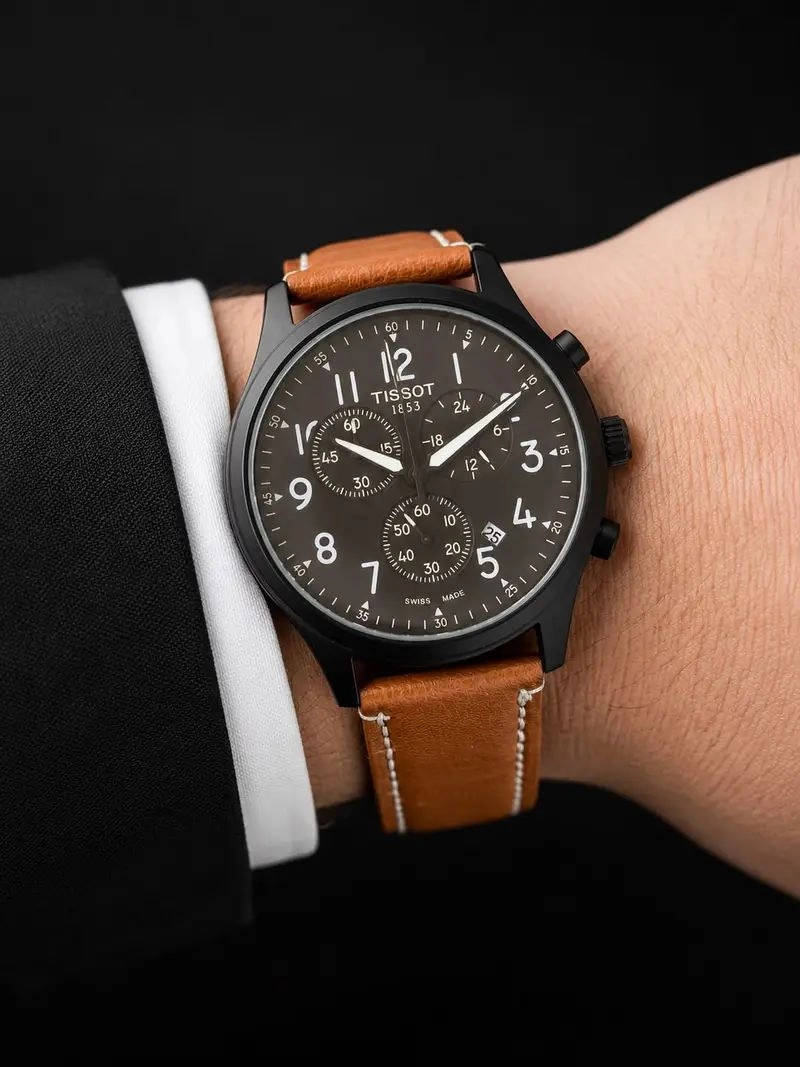 Tissot 42mm Black Dial Quartz 1