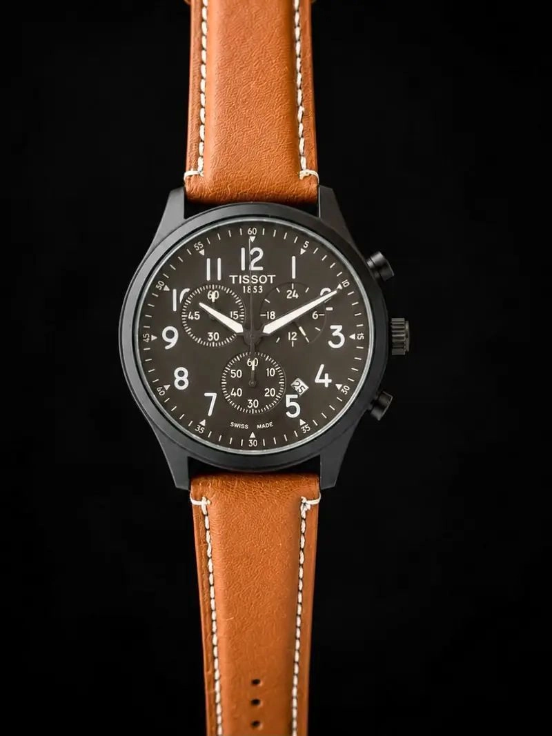 Tissot 42mm Black Dial Quartz 4