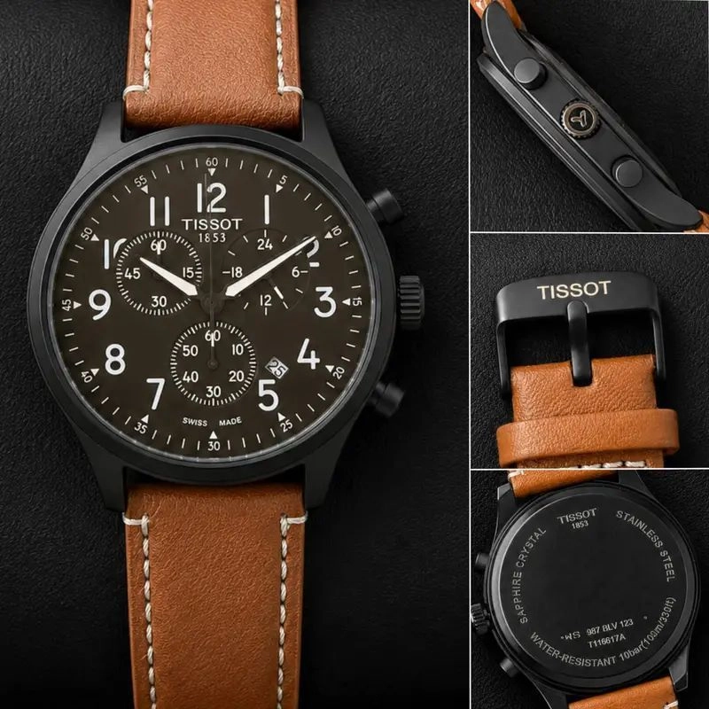 Tissot 42mm Black Dial Quartz 5