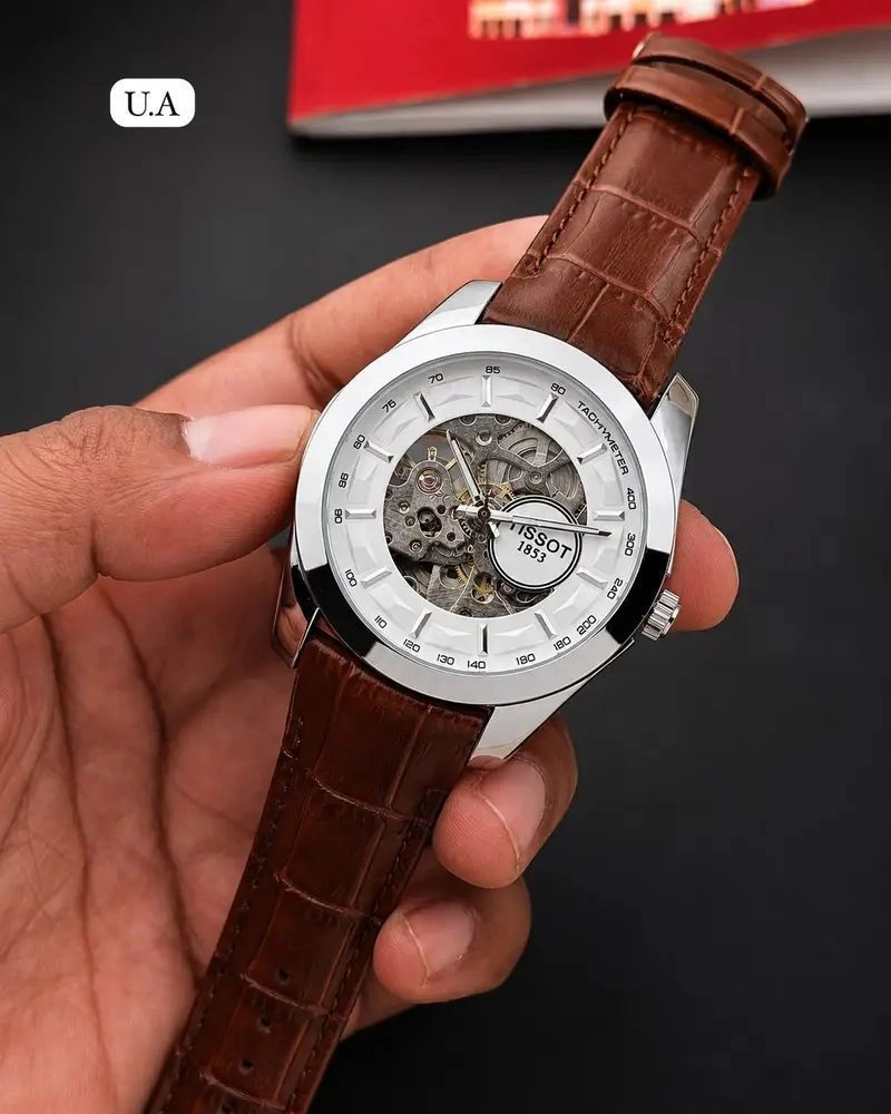 Tissot Automatic Brown White Dial