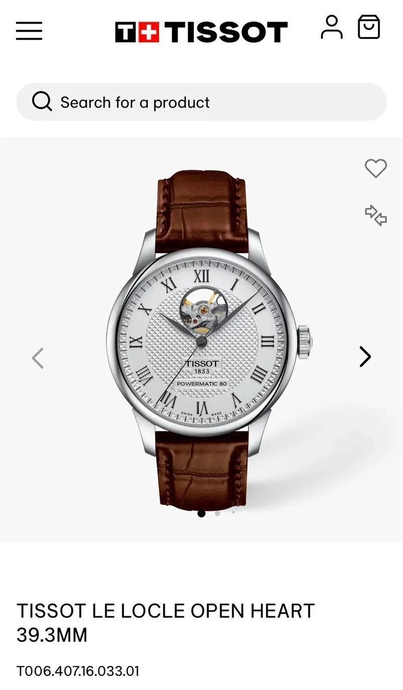 Tissot Automatic White Dial 3