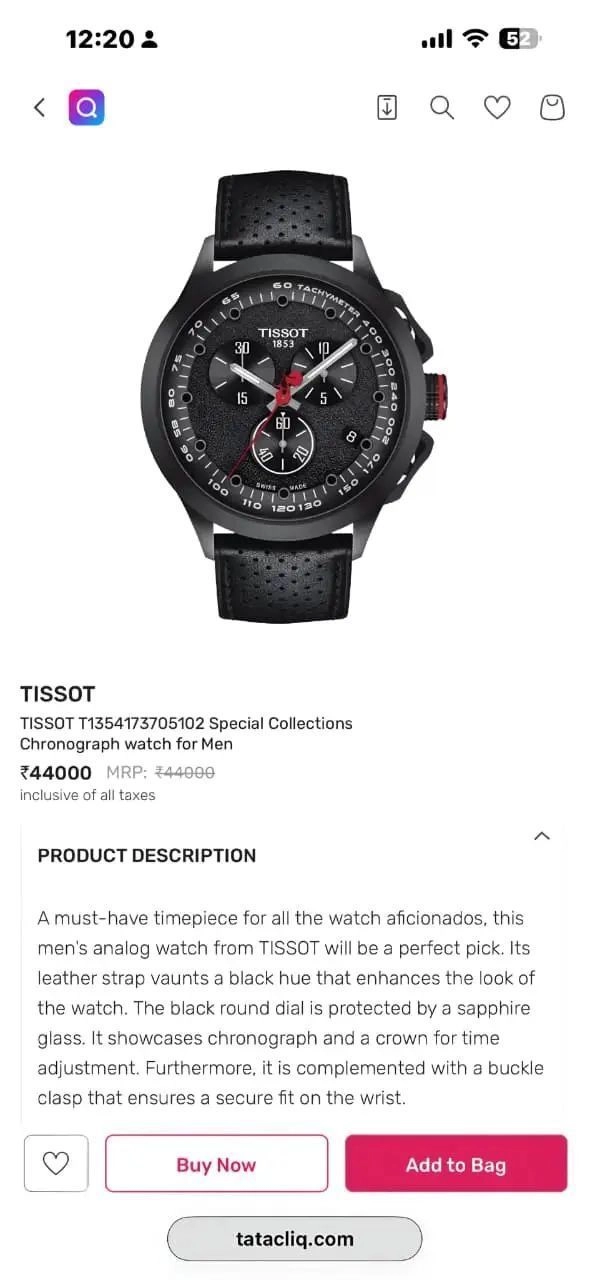 Tissot Black T-Race Vuelta Chronograph 3