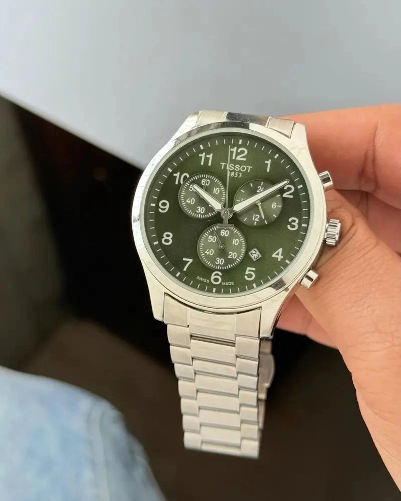 Tissot Chrono XL Classic Green Dial Chronograph 2