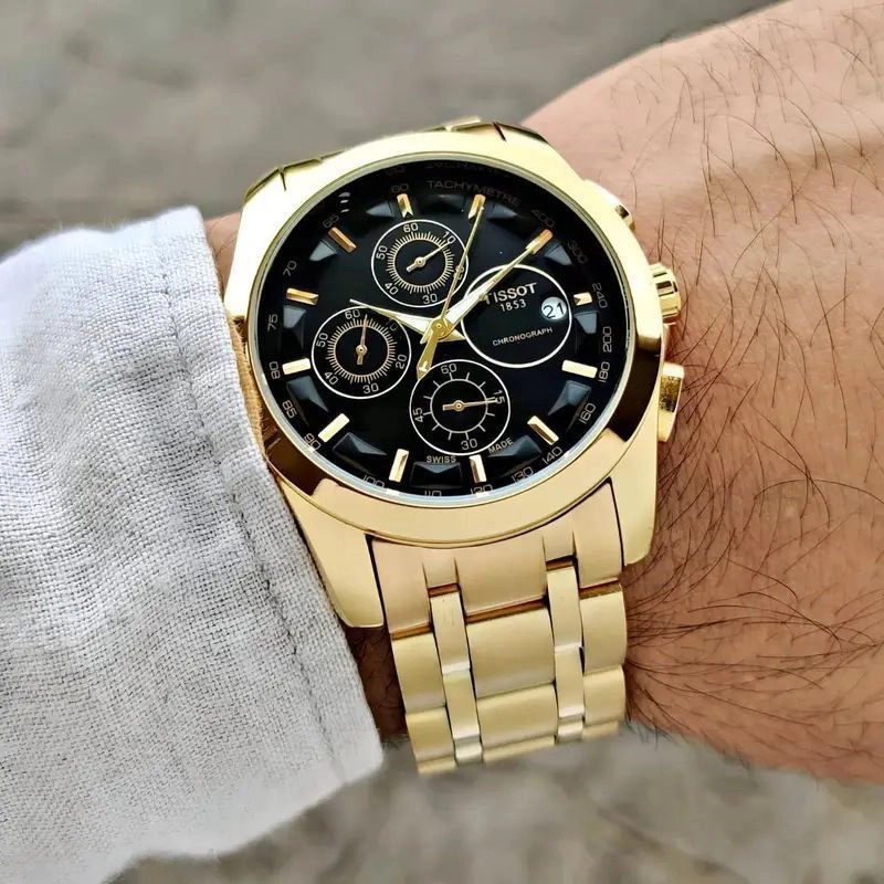 Tissot Couturier Chronograph Gold Edition 4