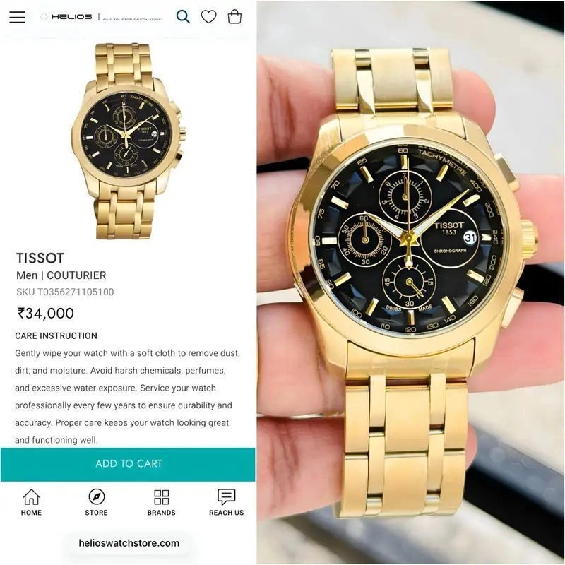 Tissot Couturier Chronograph Gold Edition 6
