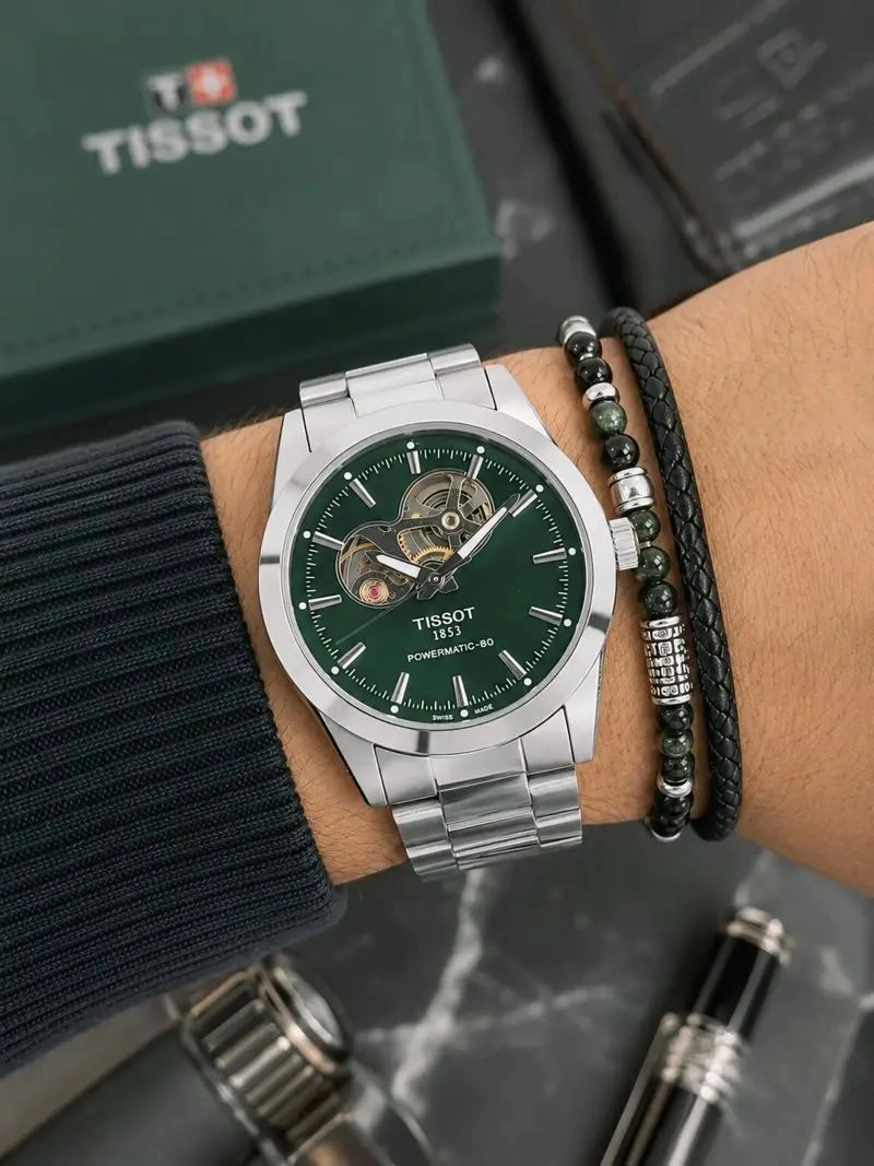 Tissot Gentleman Powermatic 80 Green Dial 3