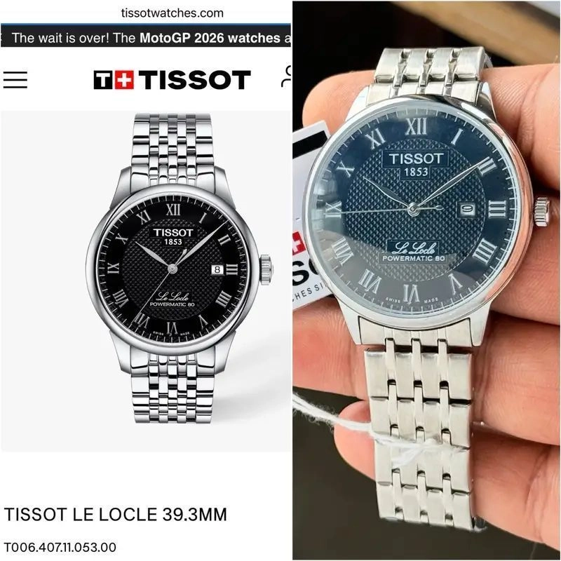 Tissot Lelocle Black Silver T-Classic Quartz 1