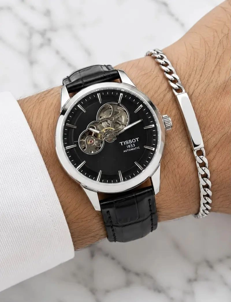 Tissot Powermatic Automatic Black Leather Edition 1