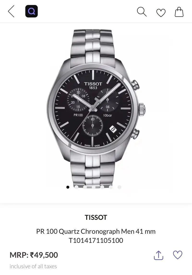 Tissot Pr100 Black Dial T-Classic 1853 4