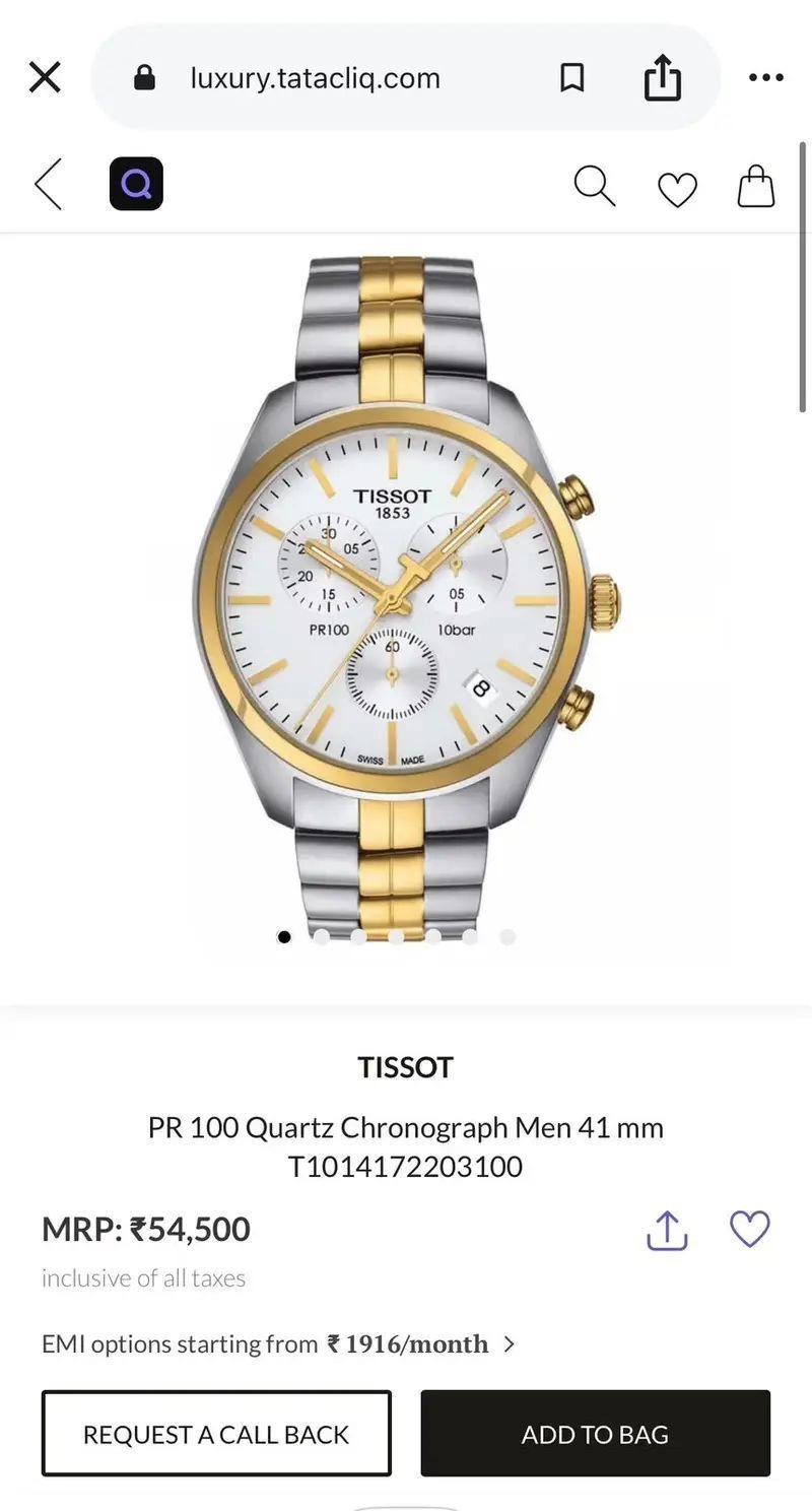 Tissot PR100 T-Classic 1853 White Dial 3