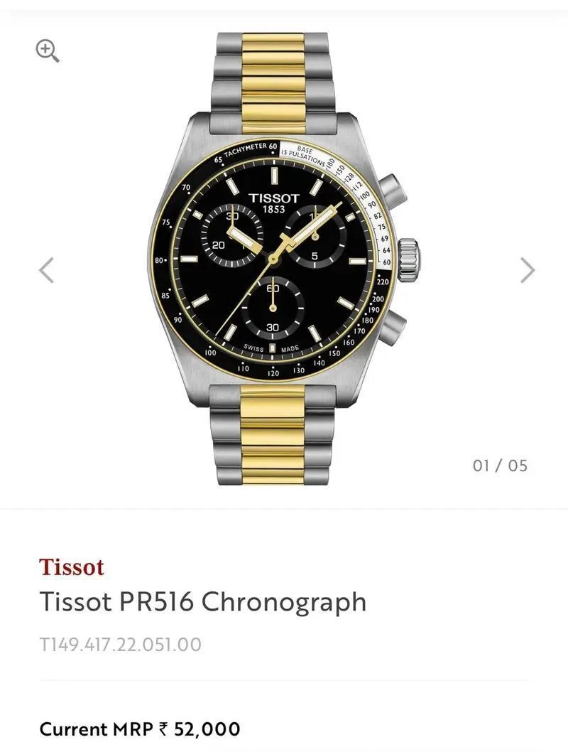 Tissot Pr516 Analog Chronograph 3