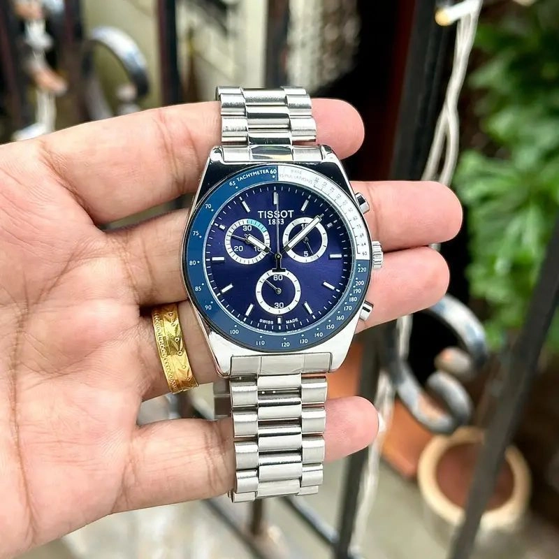 Tissot PR516 Chronograph Blue Dial 3