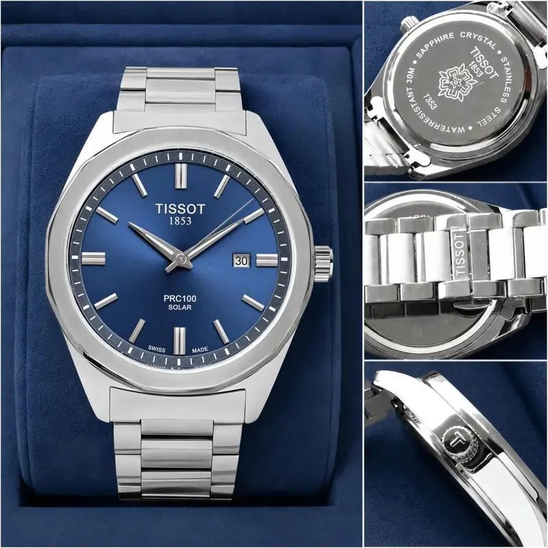 Tissot PRC 100 Solar Sunray Blue Edition 2