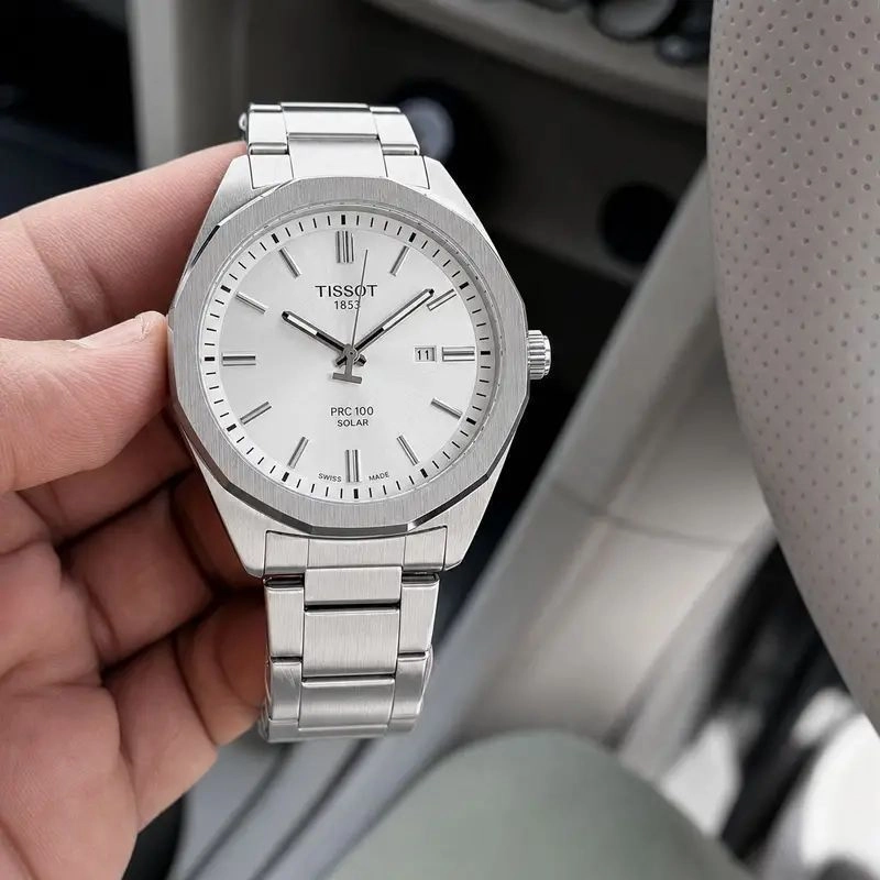 Tissot PRC 100 Swiss White Dial Quartz 1