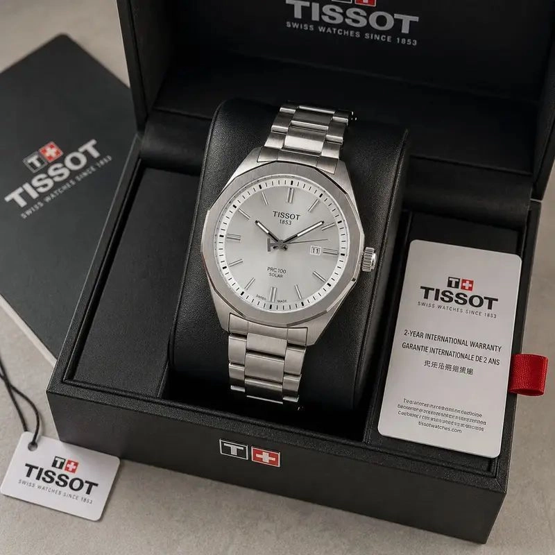 Tissot PRC 100 Swiss White Dial Quartz 3