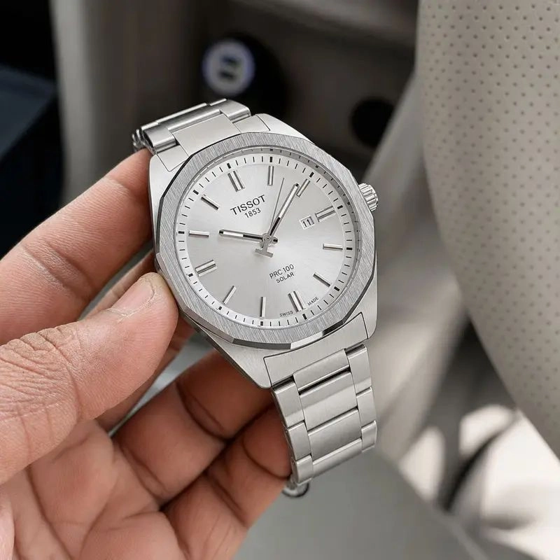 Tissot PRC 100 Swiss White Dial Quartz 4