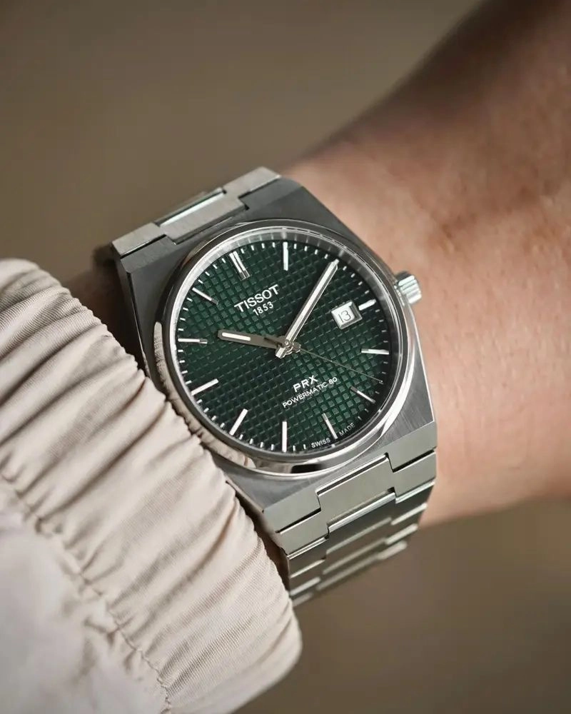 Tissot PRX Automatic Electric Green Dial 3