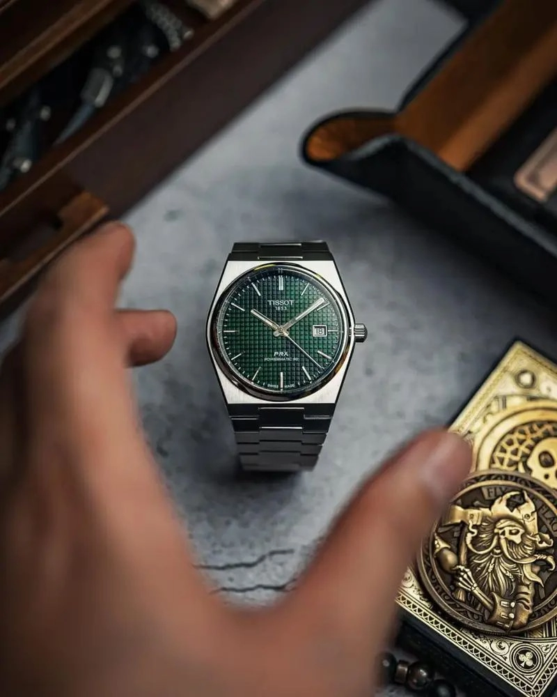 Tissot PRX Automatic Electric Green Dial 4