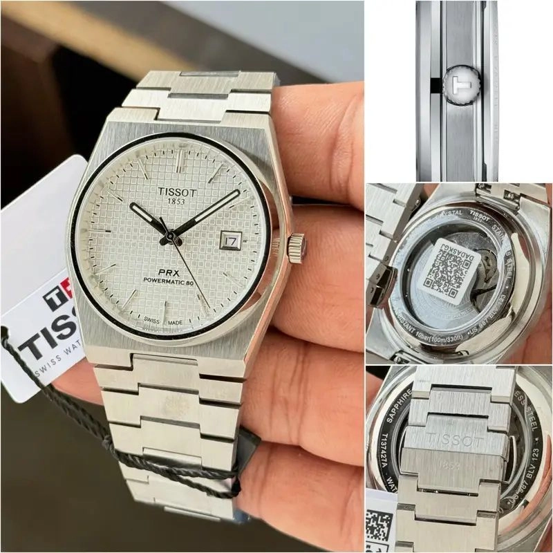 Tissot PRX Automatic Electric White Textured Dial 2