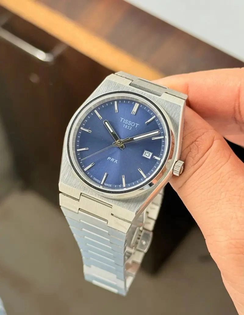 Tissot PRX Automatic Silver Tone Blue Dial 4