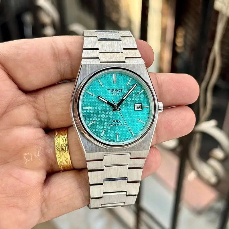 Tissot PRX Powermatic Ice Blue Dial 2