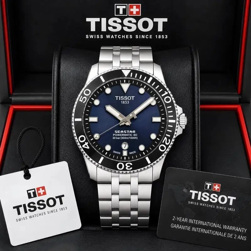 Tissot Seastar Powermatic 80 Blue Dial Diver 3