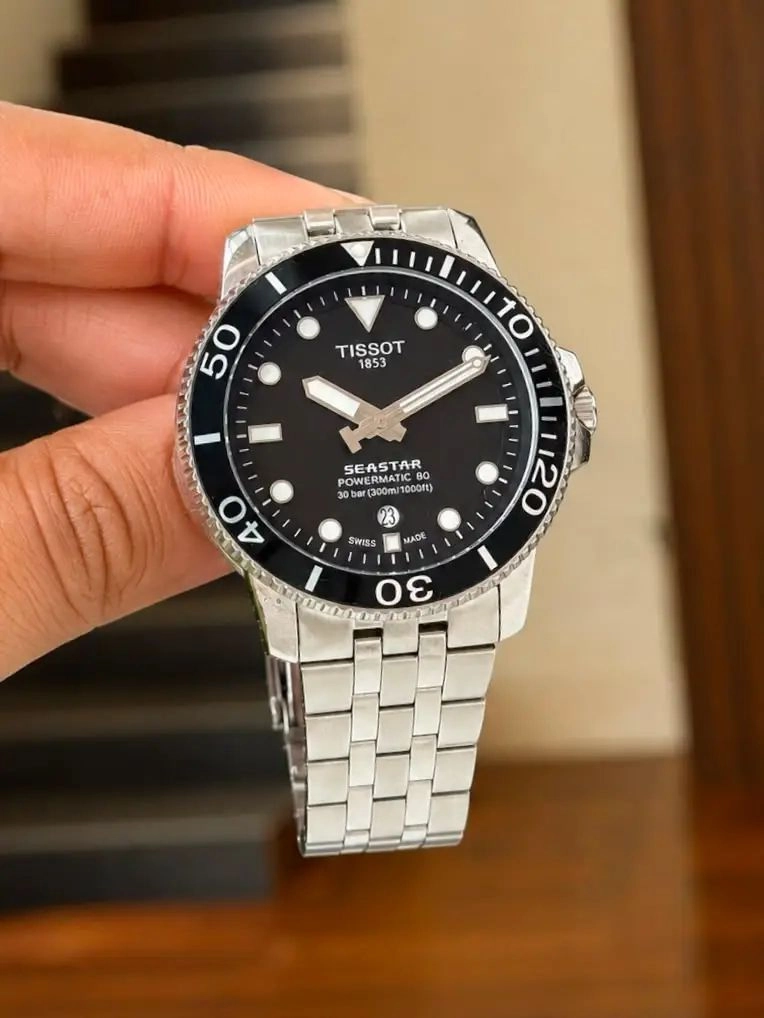 Tissot Seastar Powermatic 80 Deep Black Dial 5
