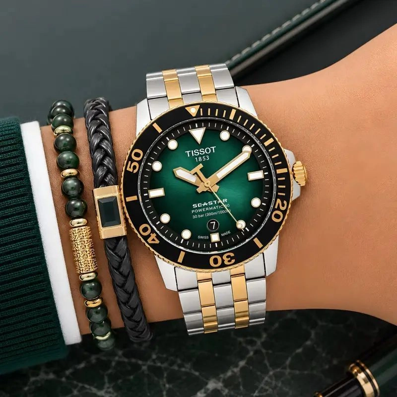 Tissot Seastar Powermatic 80 Green 1