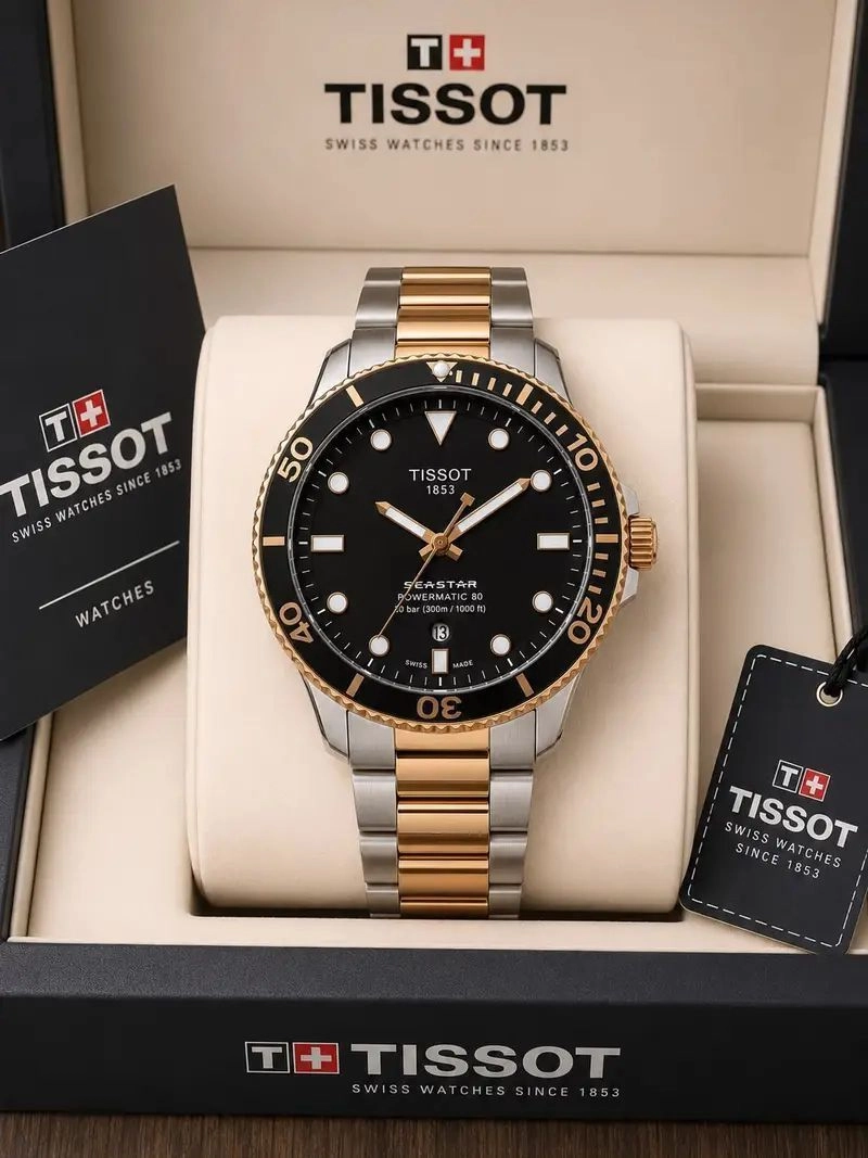 Tissot Seastar Quartz 43mm Black Dial 2