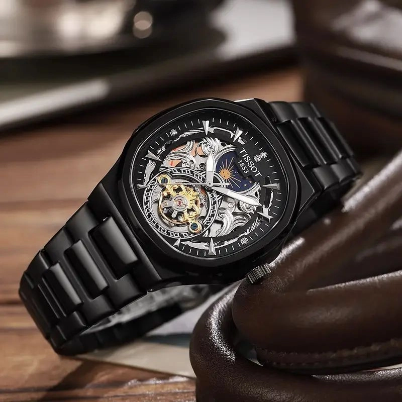 Tissot Sun-Moon Automatic Black Dial 2