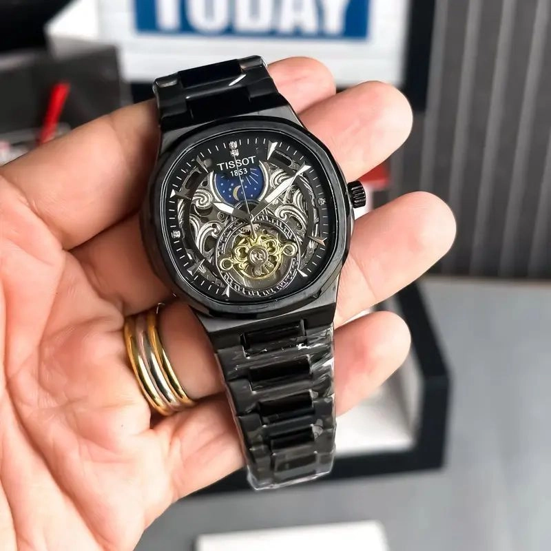Tissot Sun-Moon Automatic Black Dial 4