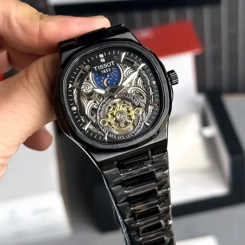 Tissot Sun-Moon Automatic Black Dial 5
