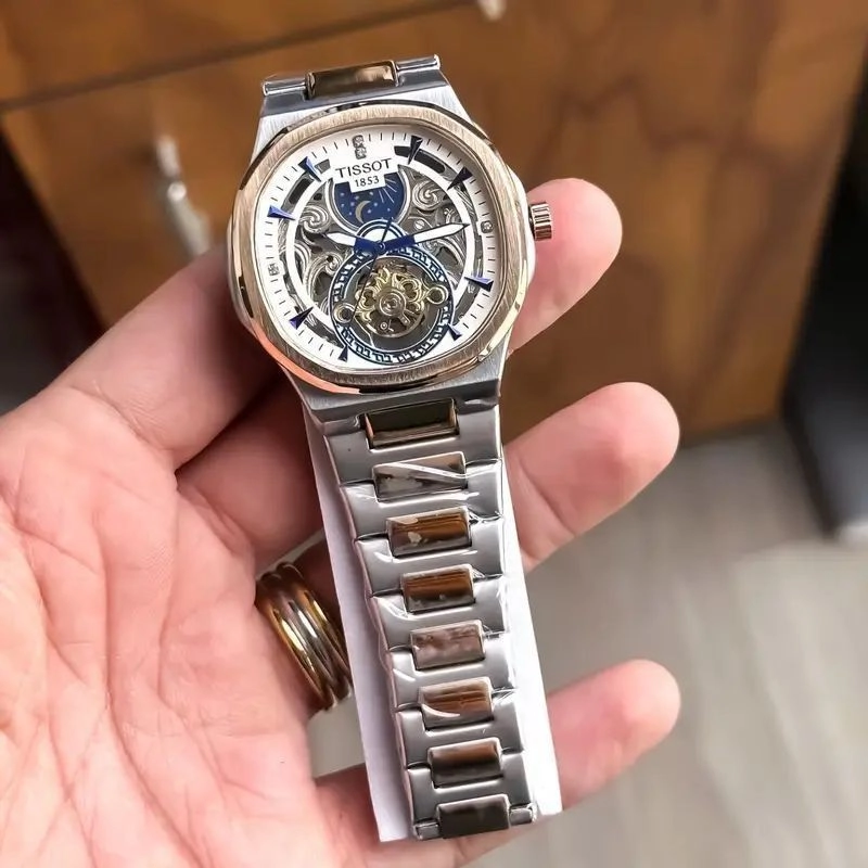Tissot Sun-Moon Automatic White Dial 4