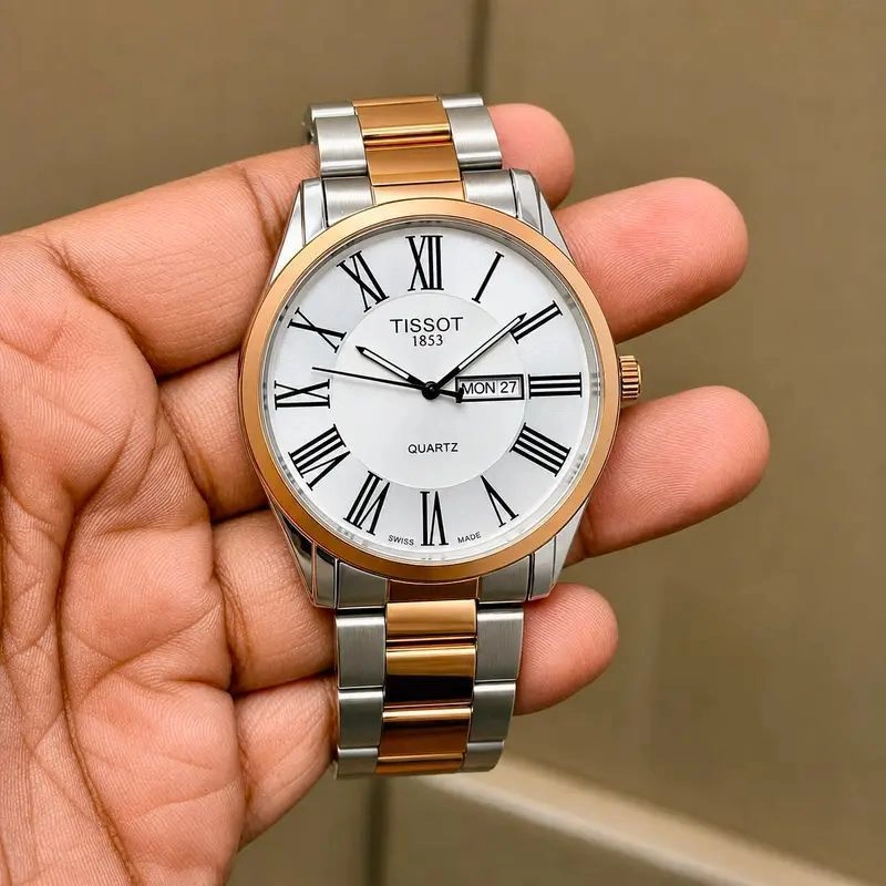 Tissot Super Slim Two Tone Day Date Quartz 1
