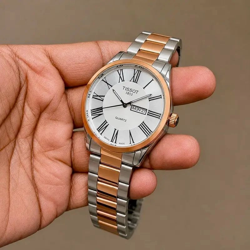 Tissot Super Slim Two Tone Day Date Quartz 2