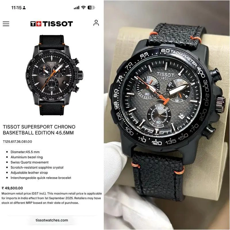 Tissot Supersport Black Chronograph 5