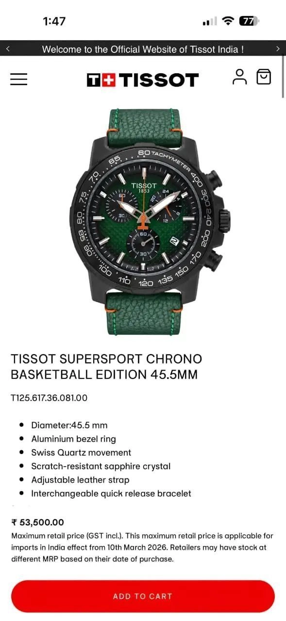 Tissot Supersport Chrono Green Edition 3