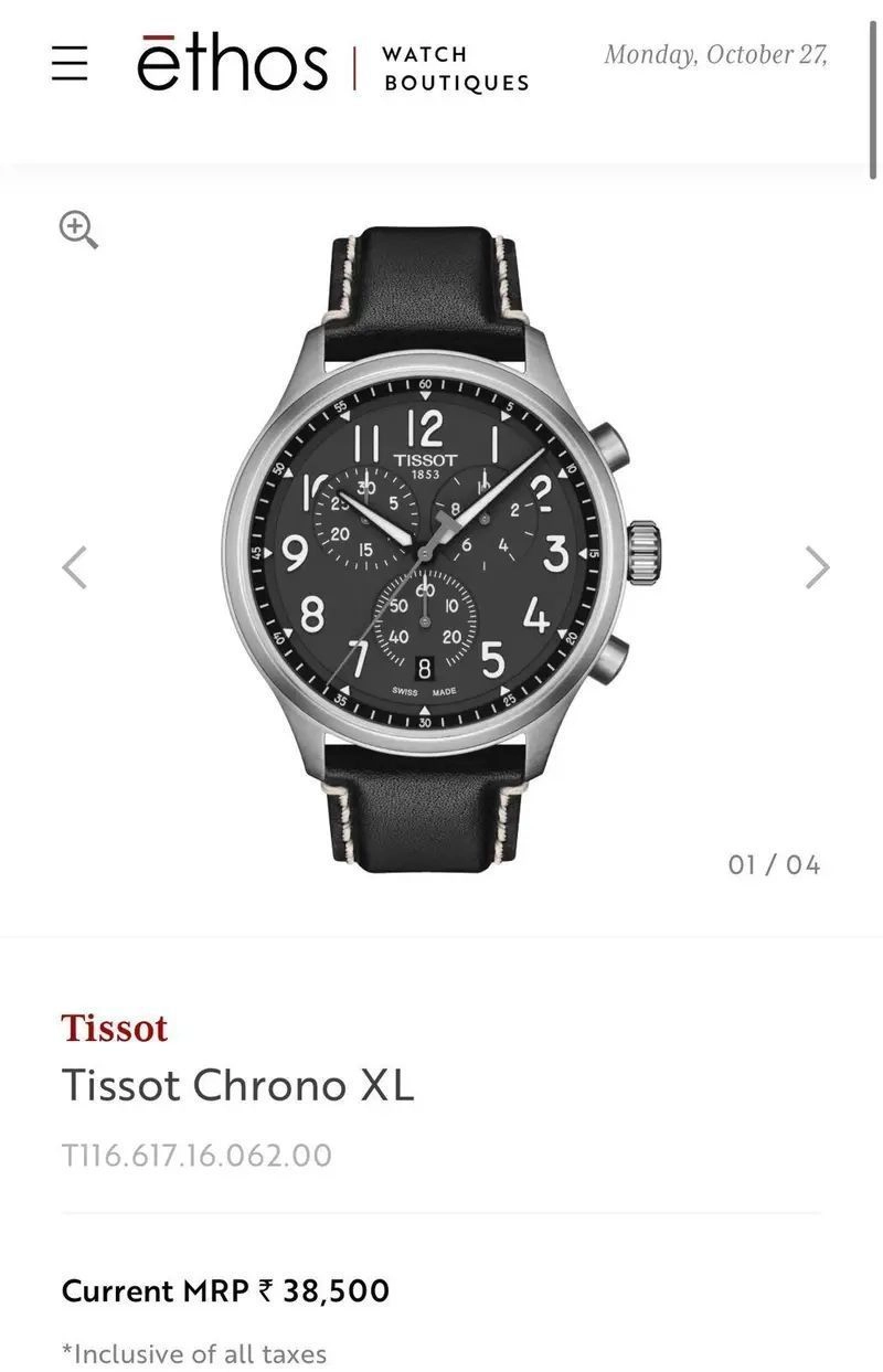 Tissot T-Sport 42mm Black Quartz 3