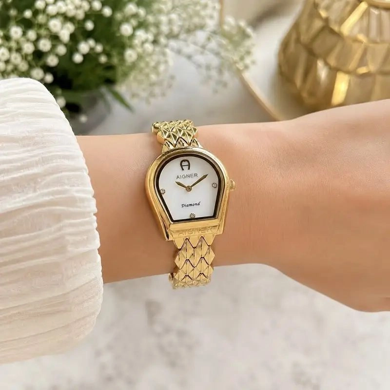 Aigner Bitonto Gold Tone White Dial 2