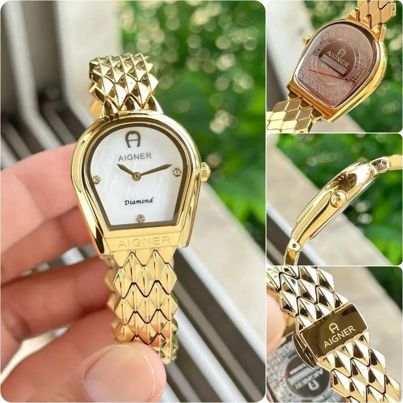 Aigner Bitonto Gold Tone White Dial 3