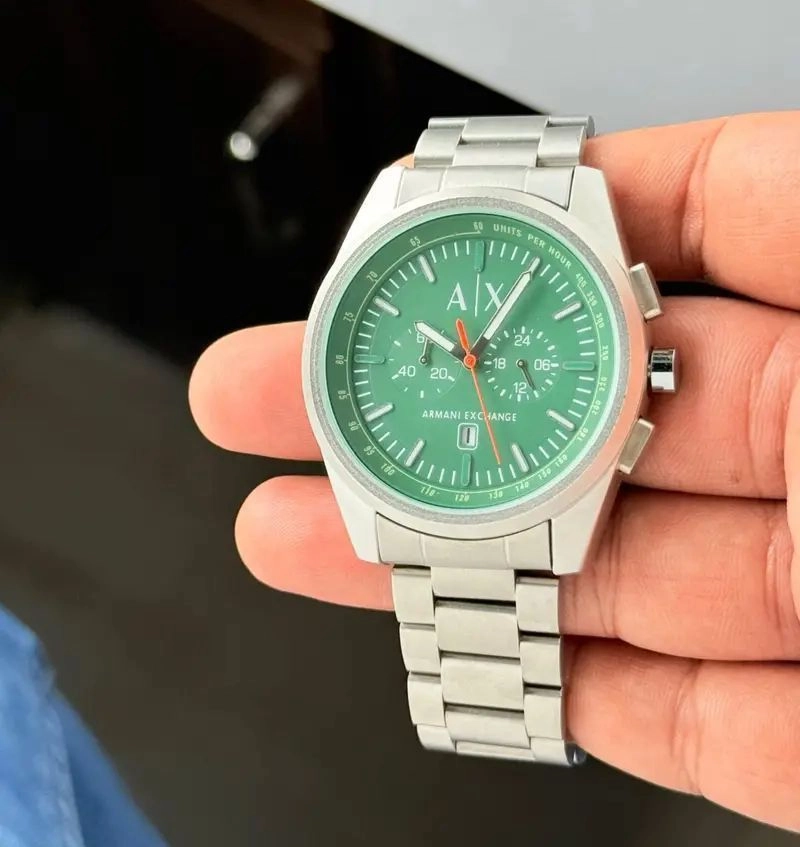 Armani Exchange Parker Green Dial Chronograph 1
