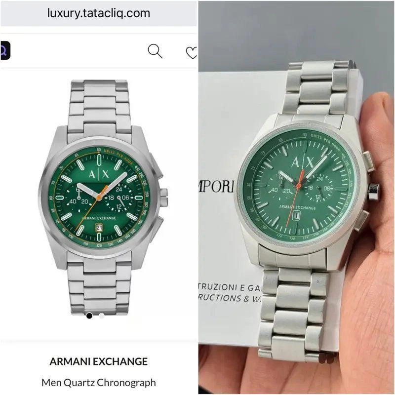 Armani Exchange Parker Green Dial Chronograph 2