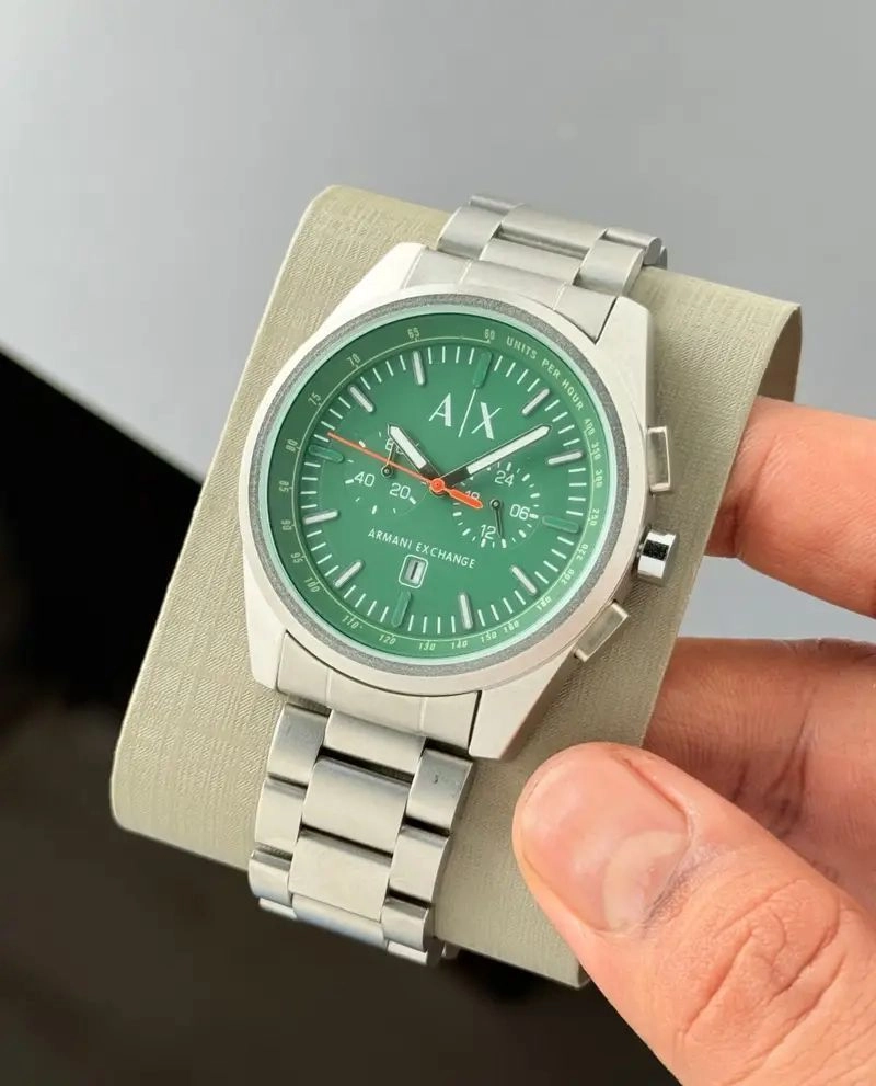 Armani Exchange Parker Green Dial Chronograph 3