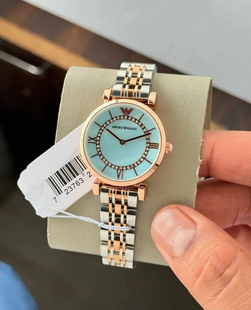 Emporio Armani Turquoise Blue Dial 1