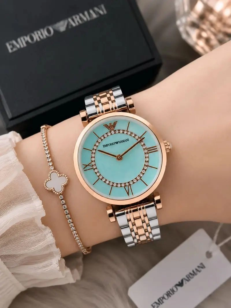 Emporio Armani Turquoise Blue Dial 2